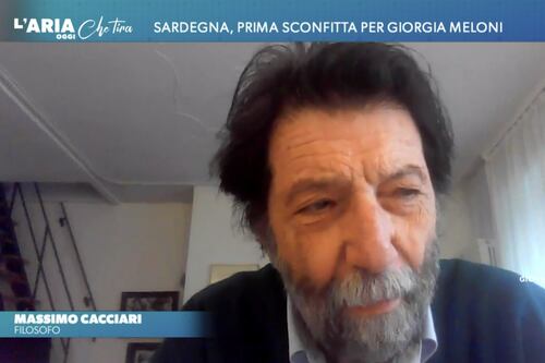 L'Aria che tira, Cacciari avverte Meloni: "Non ci mette nulla"