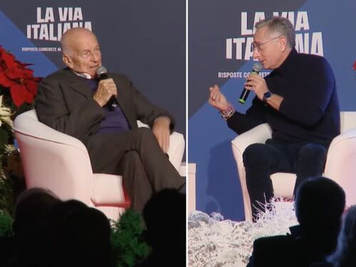 Atreju, Bonolis e la filosofia "sti ca...". Il botta e risposta con Bertinotti