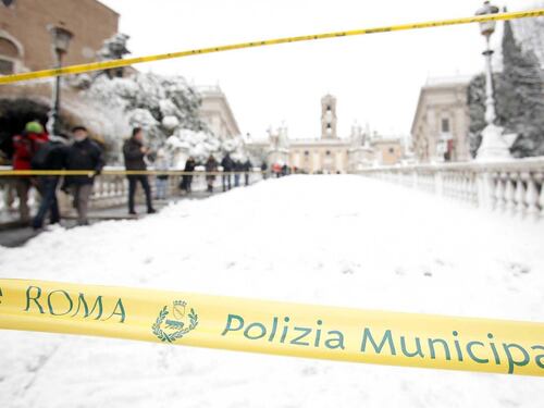 Emergenza neve a Roma, pronto il piano della Raggi