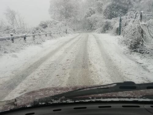 Neve ai Castelli romani. Frane, alberi caduti e strade chiuse in molti comuni