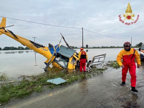 Ravenna, precipita elicottero di soccorso. Quattro feriti
