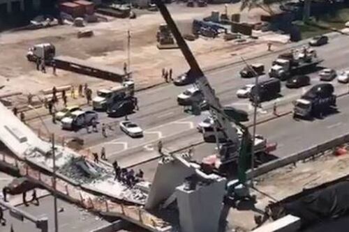Usa, a Miami crolla ponte pedonale. Morti e feriti sotto le macerie