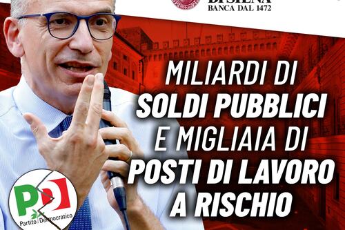 Salvini polverizza Letta su Mps: soldi pubblici buttati e migliaia di lavoratori a casa, ma lui tace