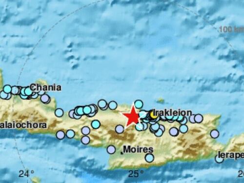 Terremoto, scossa di magnitudo 5 a Creta: paura tra i turisti