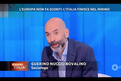Stasera Italia, “richiesta assurda”. Nuccio Bovalino difende il governo dai falchi