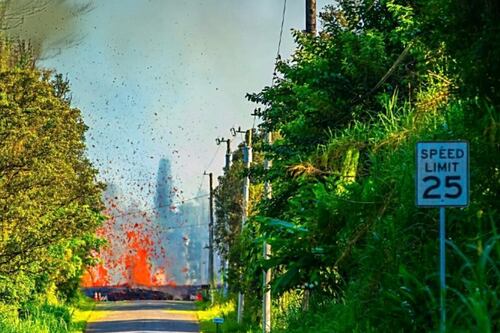 Eruzione del vulcano e terremoto. Apocalisse alle Hawaii