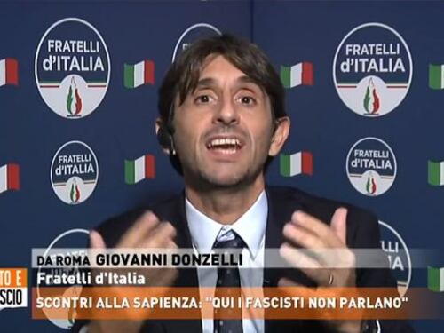Donzelli sugli scontri a La Sapienza: totalitario impedire di parlare a chi la pensa diversamente