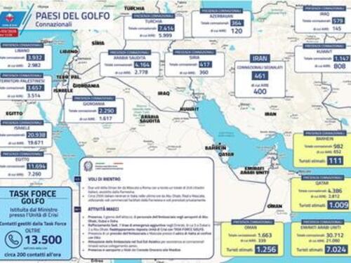 Farnesina, numeri degli italiani nel Golfo. Istituita una Task Force