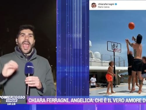Pomeriggio 5, Ferragni e Fedez in barca con il padre di Angelica Montini?