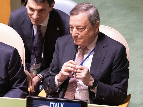 Mario Draghi sul Pnrr: il Piano è dell'Italia, devono collaborare tutti i partiti