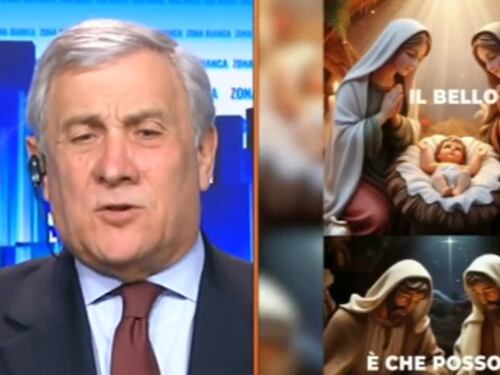 Presepe inclusivo di +Europa, Tajani: "Lasciamolo in pace"