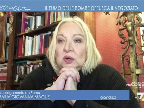 L’Aria che Tira, il tragico scenario di Maria Giovanna Maglie: civili ammazzati, tracollo economico e terribile esodo