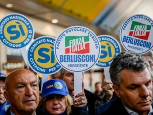 Referendum, Forza Italia: tutti a bordo del "Freccia Sì" per la giustizia