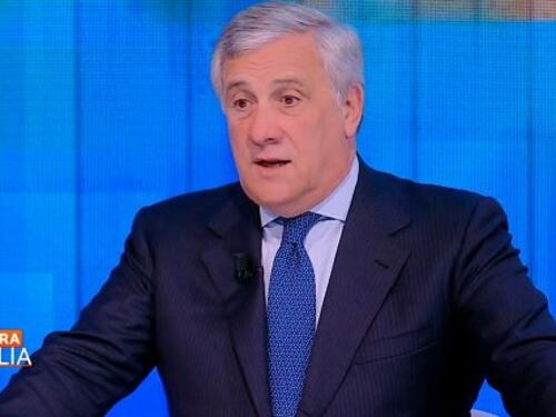 Stasera Italia, Antonio Tajani svela i piani di Giorgia Meloni: in Usa prima dell'estate