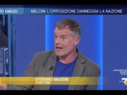 Otto e mezzo, da Massini fango su Meloni: “Le piacciono i profughi ucraini, sono bianchi..."