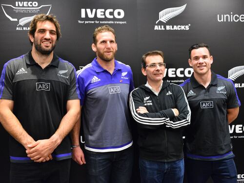 Iveco con gli All Blacks a favore dell'Unicef