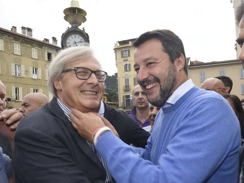 Il tridente d'attacco per Roma lanciato da Sgarbi con Michetti e Matone. E Salvini approva