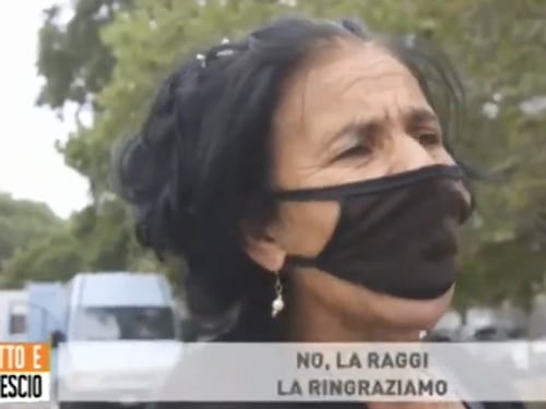 Dritto e Rovescio, la rom inguaia Virginia Raggi: grazie a lei ho la casa popolare anche se rubo
