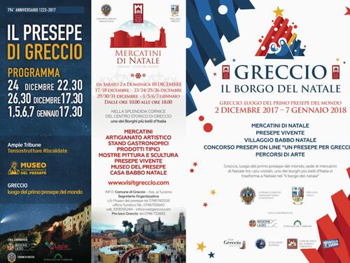 Dal 24 dicembre al 7 gennaio Greccio (RI) si trasforma in una piccola Betlemme