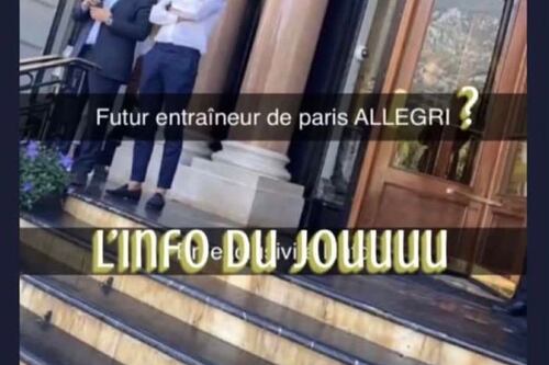 Massimiliano Allegri a Montecarlo con il direttore del Psg scatena la voci sull'addio alla Juventus