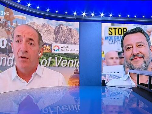 Mezz'ora in più, Luca Zaia: con il centrodestra al governo un ruolo centrale per Matteo Salvini