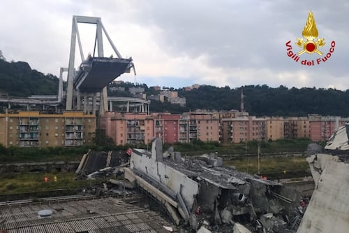 Ponte Morandi, dopo il crollo c'è l'allerta maltempo