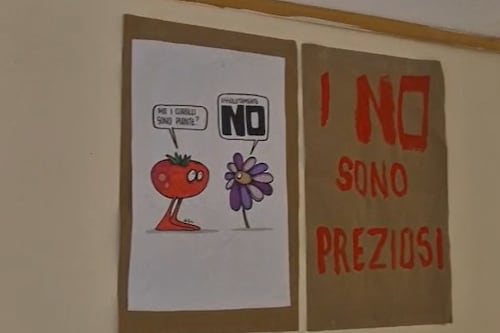 Referendum, cartelli choc nella scuola seggio elettorale: "I No sono preziosi"