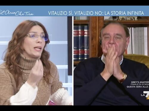 L’Aria che Tira, “basta con la moralina”. Lite Baldino-Mastella: volano gli stracci sui vitalizi
