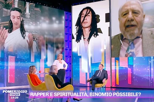 Pomeriggio 5, il peana di Caprarica per Ghali: "Sta dando a tutti una lezione"
