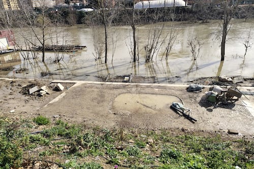 Tevere, il parco d'affaccio distrutto dal fiume
