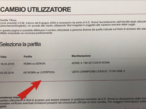 Gaffe sul sito giallorosso, online i biglietti Roma-Liverpool ma il sorteggio è domani