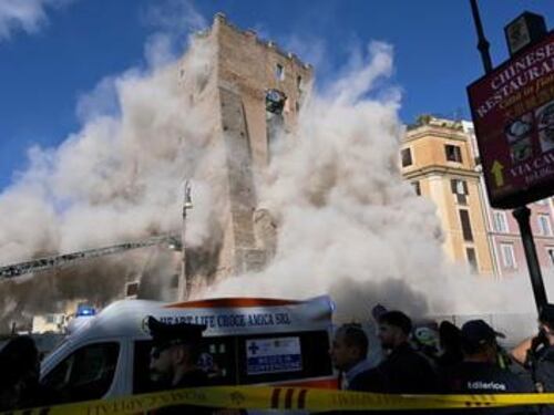 Crollo Torre dei Conti, il verbale di febbraio sulla stabilità: "Gravi problematiche"
