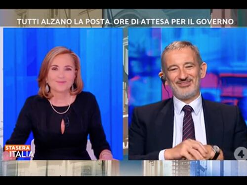 Stasera Italia, “Meloni molto contrariata”. Senaldi svela la tensione nel centrodestra