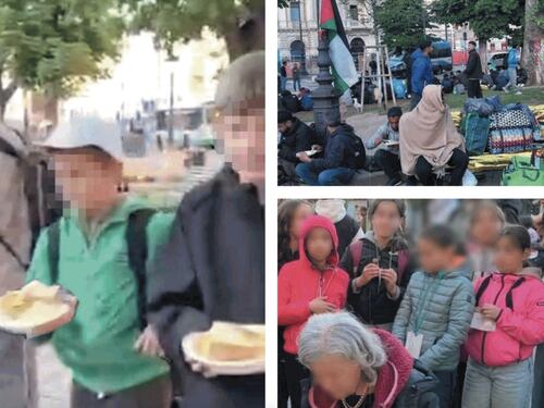 Bambini scalzi, bendati e bagnati per imparare a fare i migranti. Il video choc