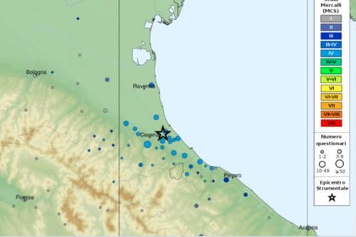 Terremoto oggi Forlì-Cesena, paura in Romagna: due forti scosse