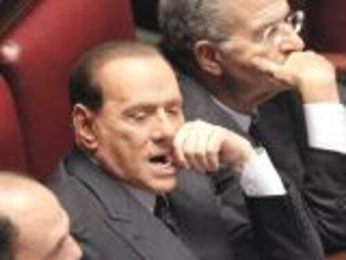 Gelo tra Silvio e Bossi. Con Monti è freddo