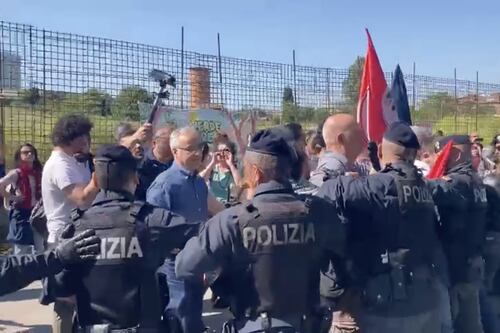 Stadio della Roma, tensione a Pietralata. Cantiere rinviato