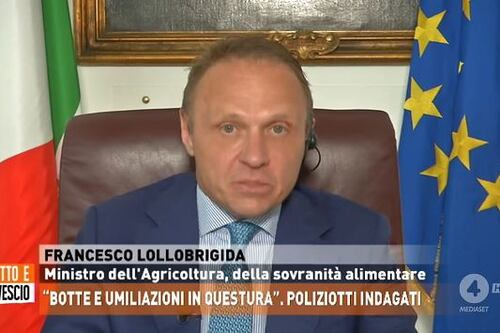 Dritto e rovescio, l'affondo del ministro Lollobrigida sui poliziotti indagati a Verona