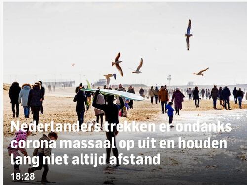 In Olanda se ne fregano: tutti al mare
