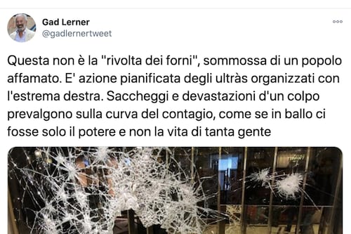 L'autogol di Gad Lerner: saccheggi fascisti a Torino. Ma arrestano due nordafricani...