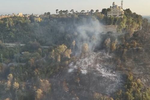 Incendio a Monte Mario: le impressionanti immagini riprese dai droni