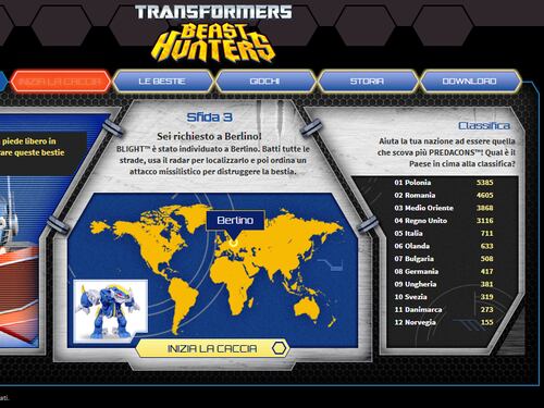 Tutta Europa in lizza per la caccia online ai Transformers