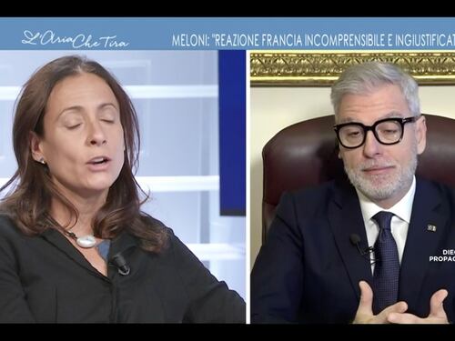 L’Aria che Tira, Mollicone smentisce Tocci: “Italia primo porto sicuro? Sbagli”. La verità