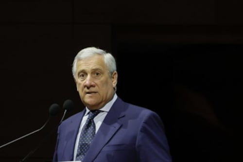 Il ministro Tajani accoglie il piccolo Adam a Linate