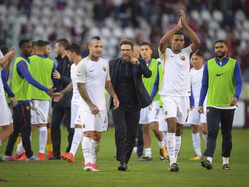 La Roma torna ad allenarsi dopo il successo con il Torino