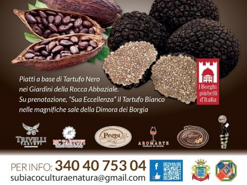 Tartufo e cioccolato nella dimora di Lucrezia Borgia dal 29 al 30 settembre, cosa vuoi di più?