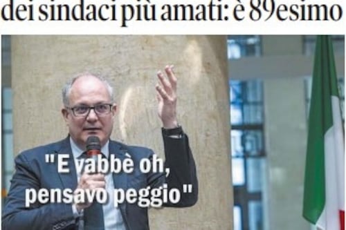 Il Tempo di Osho, la vignetta di oggi: Gualtieri crolla nella classifica dei sindaci (martedì 8 luglio)
