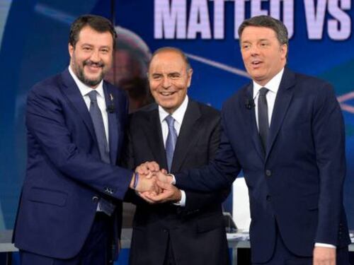 Record di ascolti per il confronto-scontro tra Renzi e Salvini