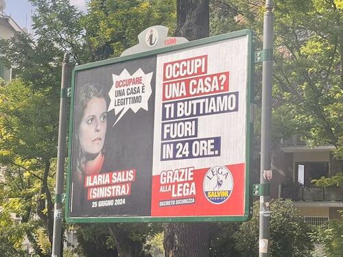 Sicurezza, nuovi manifesti della Lega a Roma: "Occupi casa? Fuori in 24 ore"