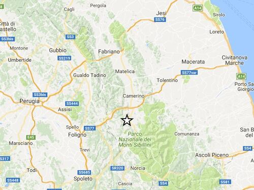 Terremoto, forti scosse tra Macerata e Perugia: magnitudo fino a 4.4
